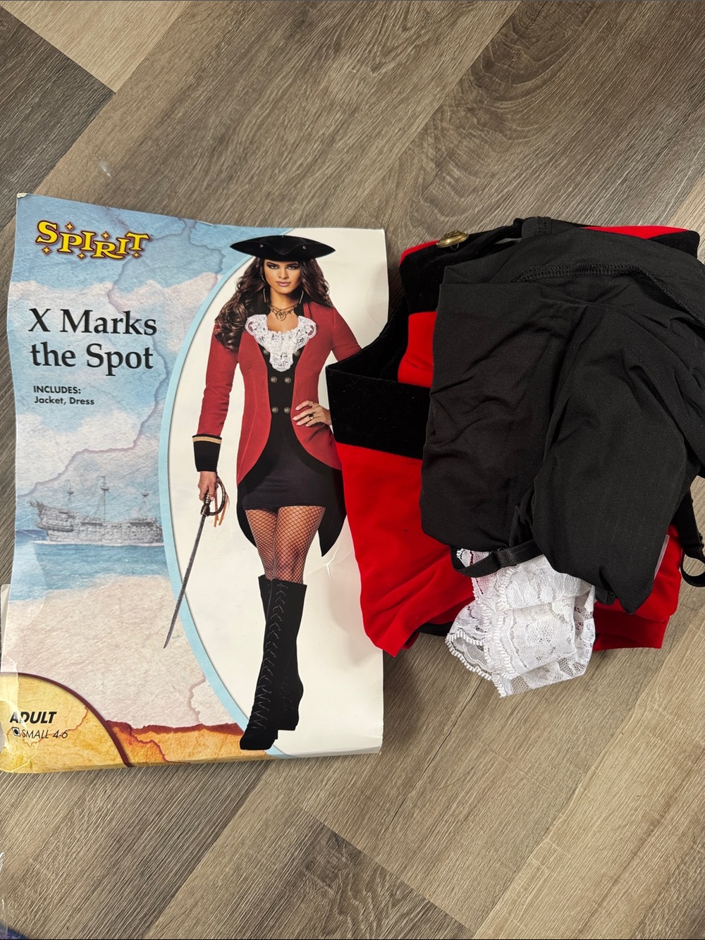 Spirit X Marks the Spot Red & Black Pirate Costume
